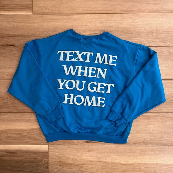 Lonely Ghost Blue and White Crewneck Sweatshirt - Picture 2 of 3